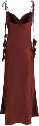 Self Portrait Womens Bordeaux Polyester Cocktail Dress