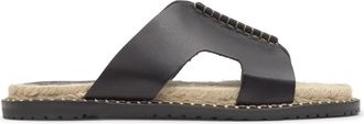Castaner Piti Flat Sandal - Dames - Sandalen - Zwart - 41 EU - Leer - Schoenen