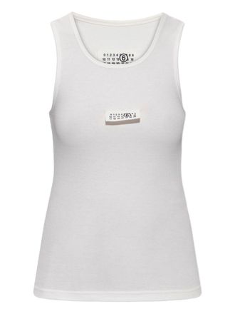 Maison Margiela Katoenen tanktop met Mm6 Maison Margiela-logo