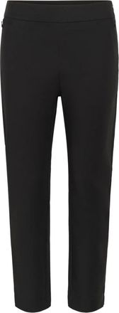 Part Two Elastische Taille Slim-Fit Cropped Broek - Dames - Slim Fit Broeken - Zwart - XS - Broeken