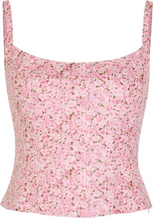 Reformation Canotta a fiori - Rosa