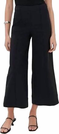 Jonathan Simkhai Cropped Wide Leg Trouser Pants In Black