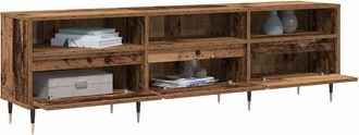 Berkfield Home TV Cabinet Old Wood 150x30x44.5 cm Engineered Wood in Brown