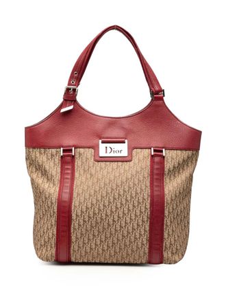 Dior Borsa tote Diorissimo Street Chic Trotter in tela 2005 - Marrone