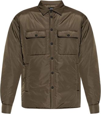 Dsquared2 Gewatteerd Shirt met Zakken - Heren - Zomerjassen - Bruin - XL - Jassen