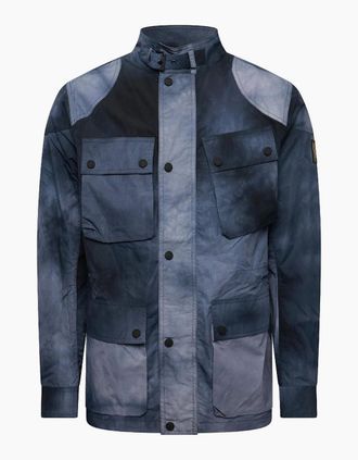 Belstaff Mens Fieldmaster Leather Jacket - Navy - Size: 44/Regular