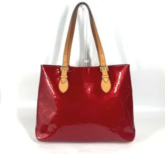 Louis Vuitton Pomme Damour Red Color Monogram Vernis Shoulder Bag Tote Bag (Pre-Owned)