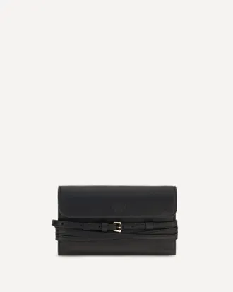 Moschino Leather Wallet with buckle detail Female UNI