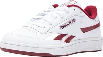Reebok Unisex Club C Revenge Trainers, White Classic Burgundy, 4 UK