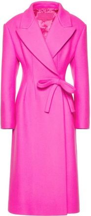 Valentino Garavani Diagonal Bow-Detail Long Coat