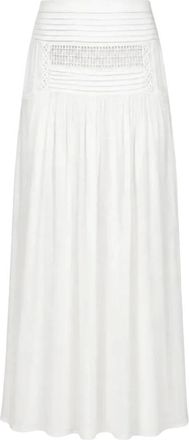 Isabel Marant Pylka Maxi Rok - Dames - Rokken - Wit - Maat: M Katoen
