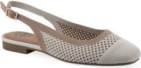 White Mountain Bonie Slingback Flat in Cream/Tan Multi at Nordstrom Rack, Size 6.5