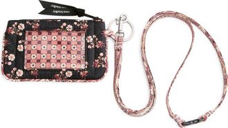 Vera Bradley Zip ID Pouch with Breakaway Lanyard in Melissa Ditsy at Nordstrom