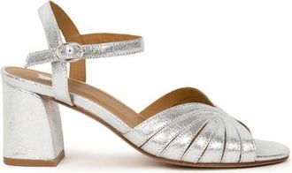 Bobbies Eileen Heeled Sandals in Silver Meanders at Nordstrom, Size 6.5
