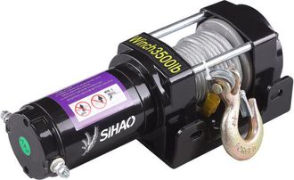 OEM Sihao Winch Elettrico 3500lbs 12v, Ip55 Impermeabile Allaperto Di Strada Winch Per Auto/atv/barca/rimorchio 3500lbs Sintetico Della Corda