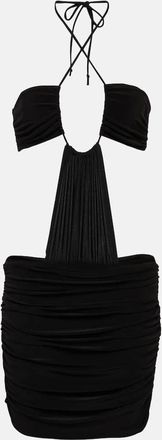 Norma Kamali Jason Bill cutout jersey minidress