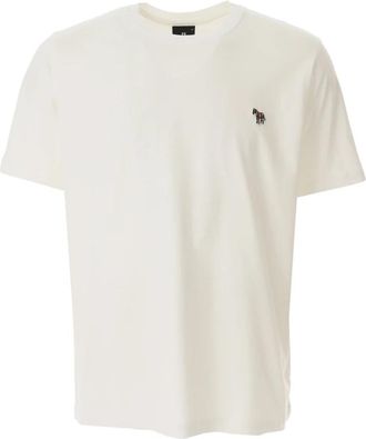 Paul Smith Zebra Logo T-Shirt - Heren - T-shirts - Wit - XL - Katoen - Tops