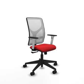 Piqueras y Crespo Silla De Oficina Piqueras Y Crespo Motilla Rojo Cuero Sint&eacute;tico