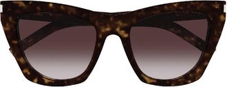 Saint Laurent Purple Cat Eye Ladies Sunglasses SL 214 KATE 031 55