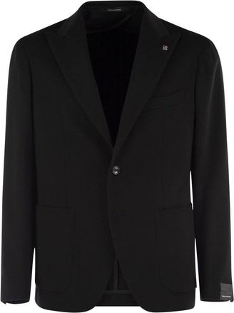 Tagliatore Refined Cashmere Jacket With Three-Button Design