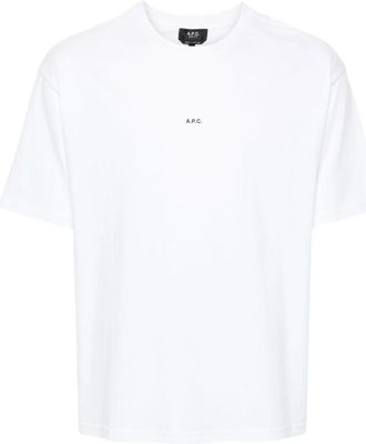 A.P.C. A. P.C. Tshirt Boxy Micro Logo Gots Clothing