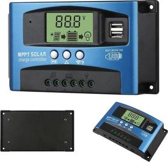 OEM Controlador De Carga Solar Usb Mppt De 40 A, 12 V/24 V, Descarga Autom&aacute;tica, Regulador De Panel Solar Lcd
