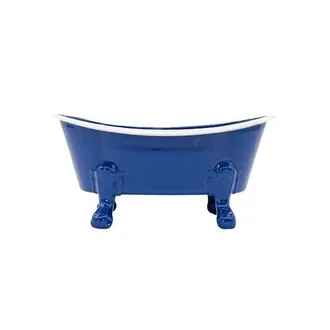 Foreside Home And Garden Blue Enamel Bathtub Soap Dish Planter Metal at Nordstrom