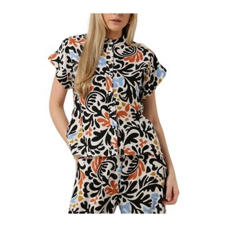 Suncoo Dames, Blouses & Shirts, Veelkleurig, Maat: S