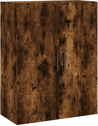 vidaXL Wall Mounted Cabinet Smoked Oak 69.5x34x90 cm Vidaxl