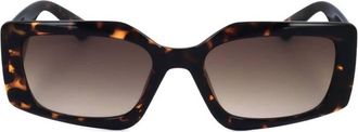 Guess Brown Gradient Rectangular Ladies Sunglasses GF6200 52F 55