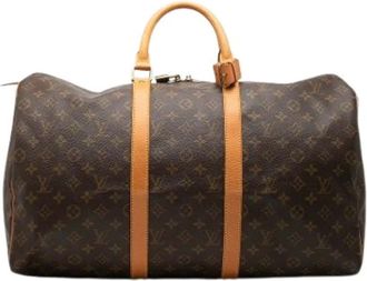 Louis Vuitton Pre-owned Weekend Bags, female, Brown, Size: ONE SIZE Pre-owned Keepall 50