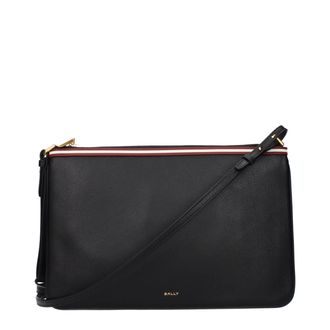 Bally Black Leather Crossbody Womens Bag