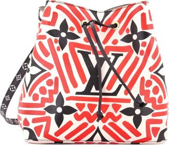 Louis Vuitton NeoNoe Handbag Limited Edition Crafty Monogram Giant MM bucket bag - Beige