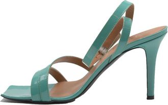 Via Roma 15 Sandalen - Dames - Sandalen met hakken - Blauw - 37 1/2 EU - Schoenen