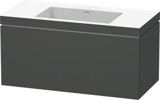 Duravit Lavamanos Duravit L-cube Con Base Mural, 100x48 Cm, 1 Caj&oacute;n, Sin
