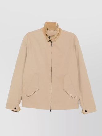 Emporio Armani nylon bomber jacket corduroy collar cuffs