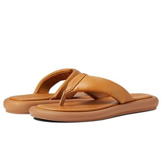 Seychelles Womens Seychelles Fun Fact Sandals Tan Brown Leather Flip Flop ZAP781