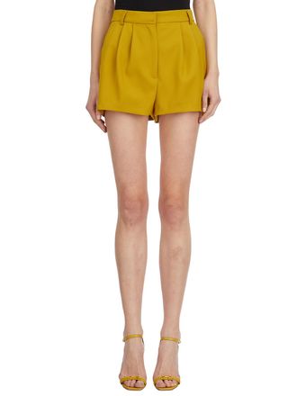 Elisabetta Franchi Wollen Korte Broek Met Stiksels