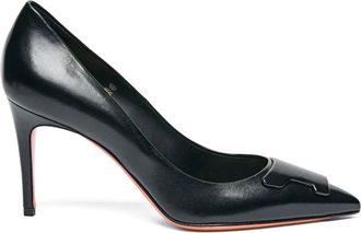 Santoni Sibille Pumps - Dames - Pumps - Zwart - 41 EU - Leer - Schoenen