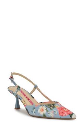 Nine West Rowen Slingback Pump in Summer Blossom at Nordstrom Rack, Size 8.5