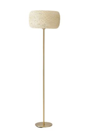 Brightech Rowan 66 LED Floor Lamp with Woven Thread Shade, Bulb Included in Antique Brass at Nordstrom