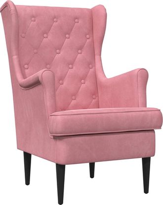 vidaXL Sill&oacute;n Rosa Terciopelo Vidaxl