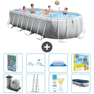 Intex Piscina Prism Frame Oval - 610x305x122 Cm - 9-piezas S550