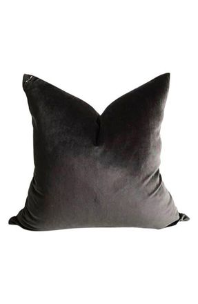 Modish Decor Pillows Velvet Pillow Cover in Black Tones at Nordstrom, Size 24X24