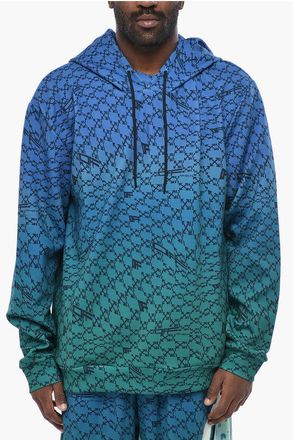 Off-white SPORTSWEAR Hooded Sweatshirt RTW Degrad&eacute; Monogram Pattern size Xxl