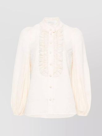Zimmermann high neck cotton blouse