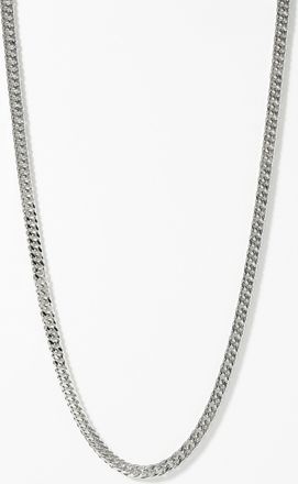 Le 31 Mens Silver curb-link chain