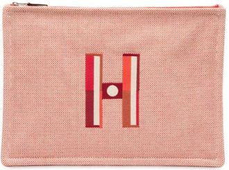 Herm&egrave;s Pre-owned Clutches, female, Red, Size: ONE SIZE Pre-owned Faubourg Corner Clutch