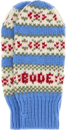 Bode Gloves Blu, Bianco-Uomo