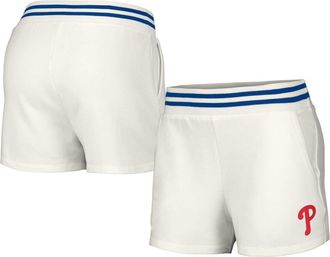 Lusso Womens Lusso White Philadelphia Phillies Maeg Tri-Blend Pocket Shorts at Nordstrom, Size X-Large